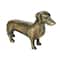 Hello Honey® 6.5" Antique Brass Dachshund Cast Aluminum Tabletop Décor